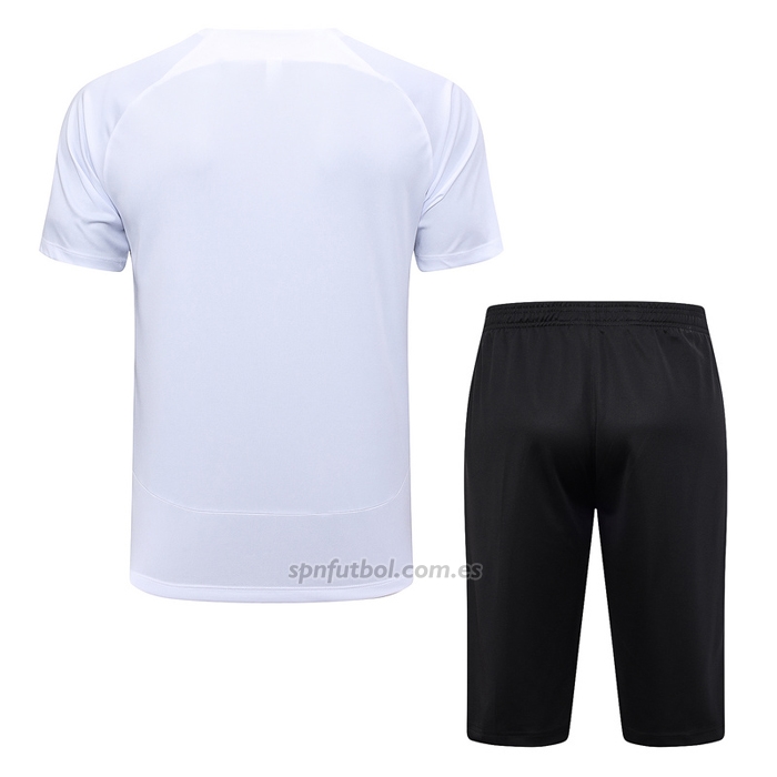 Chandal del Corinthians Manga Corta 2023-2024 Blanco - Pantalon Corto